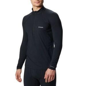 NWT Columbia Men's Midweight Stretch Long Sleeve Half Zip Baselayer - Size Large